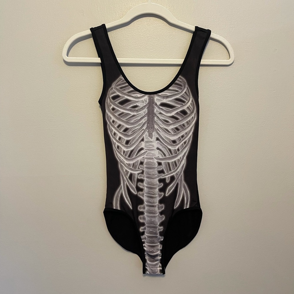 BodyRage Skelton Bodysuit